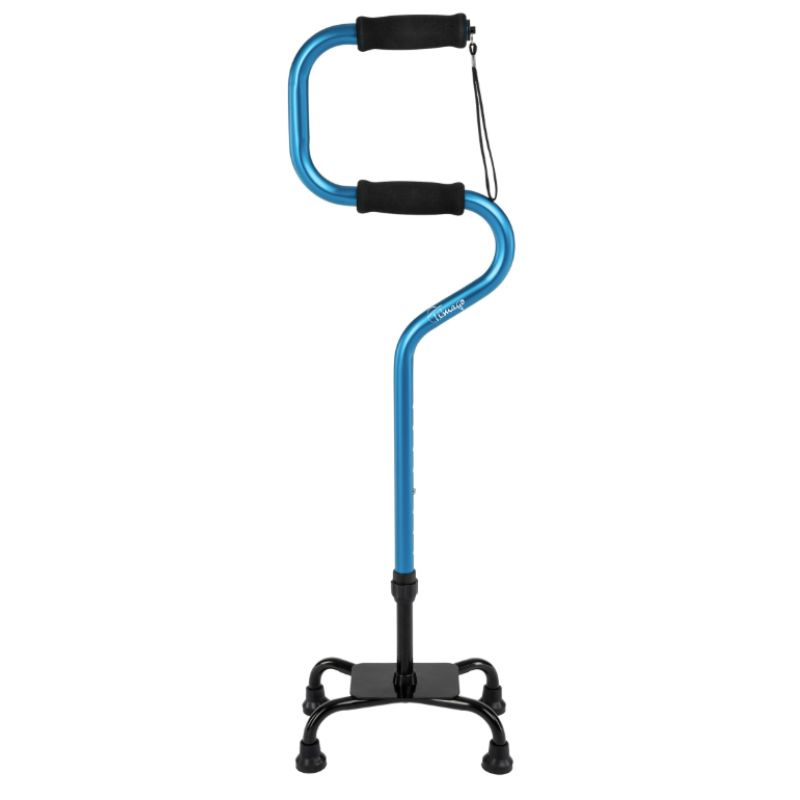 Spieķis kvadripods, alumīnija, svara izturība 136kg Spieķis kvadripods, alumīnija, svara izturība 136kg