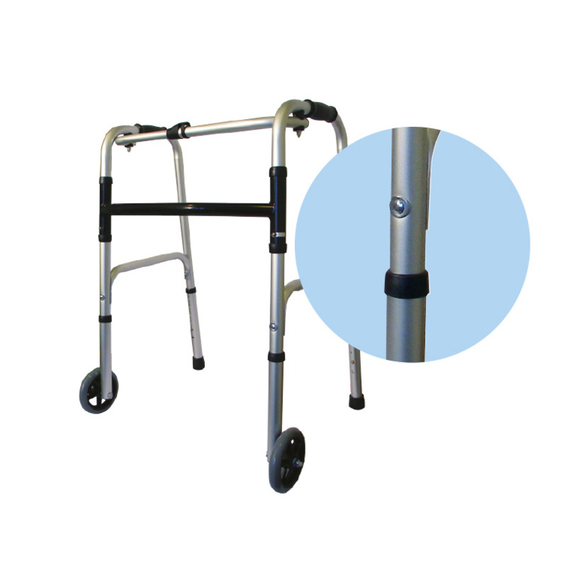Staigāšanas rāmis AR-003, saliekams, ar 2 riteņiem, svara izturība 136kg