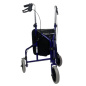 Rollators Delta ar 3 riteņiem un somu, svara izturība 125kg Rollators Delta ar 3 riteņiem un somu, svara izturība 125kg