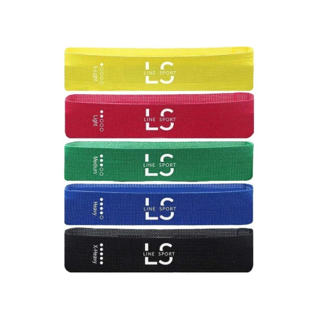 Pretestības auduma gumiju komplekts Line Sport Flex Band