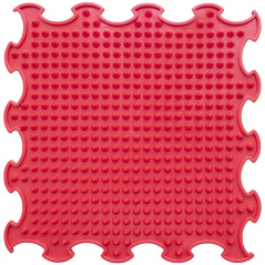 Paklājs ORTOTO Puzzle Mat Spikes, krāsa zemeņu sarkana, 30x30cm