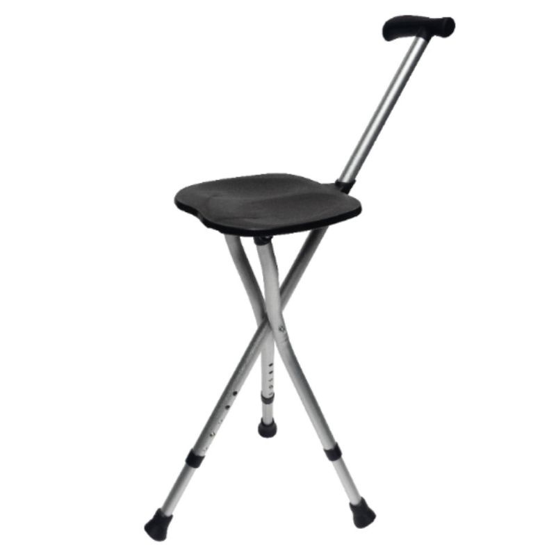 Spieķis tripods ar sēdekli, svara izturība 136kg